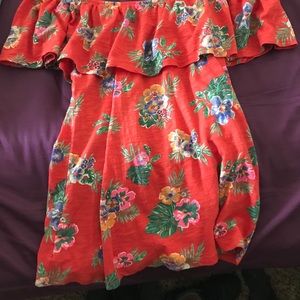 Floral off the shoulder top